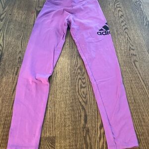 Adidas Girls Large Purple Leggings